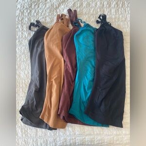 Bundle of 5 maternity/nursing clip down tanks